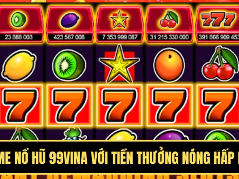 Màn hình slot game 188bet hiển thị biểu tượng chiến thắng lớn